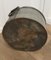 Large Zinc and Iron Cauldron Log Basket, 1890s 7