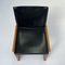 Monk Chairs in Black Leather by Afra & Tobia Scarpa for Molteni, Set of 6 4