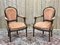 Fauteuils Style Louis XVI en Hêtre, 1950s, Set de 2 4