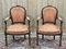 Louis XVI Style Armchairs in Beech, 1950s, Set of 2 1