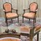 Louis XVI Style Armchairs in Beech, 1950s, Set of 2 2