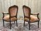 Louis XVI Style Armchairs in Beech, 1950s, Set of 2 3