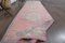 Turkish Heritage Decor Nature Hand-Knotted Pink Wool Runner, 1960s 2