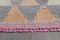 Alfombra de pasillo turca Heritage Decor Nature de lana rosada, años 60, Imagen 10