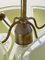 Lámpara de araña curvada de cristal de Murano y latón, años 50, Imagen 10