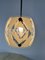Lámpara de araña curvada de cristal de Murano y latón, años 50, Imagen 3