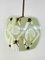 Curved Murano and Brass Murano Glass Chandelier, 1950s 9