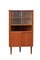 Danish Corner Cabinet in Teak with Sliding Doors in Glass, 1960s 1