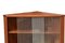 Danish Corner Cabinet in Teak with Sliding Doors in Glass, 1960s 9