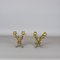 Mid-Century Bronze Dragon-Shaped Cagoules, Set of 2 3