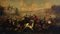 Salvatore Alfano, Escena de batalla, óleo sobre lienzo, años 90, Imagen 1