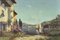 Alfredo Caldini, Villa en la Riviera italiana, años 60, óleo sobre lienzo, enmarcado, Imagen 2