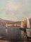 Alfredo Caldini, Villa en la Riviera italiana, años 60, óleo sobre lienzo, enmarcado, Imagen 4