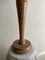 French Turned Wood and Steel Table Lamp, 1930s 3