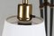 3-Armed Floor Lamp in Brass and Black Lacquered Metal in the Style of Josef Frank, 1950s 6