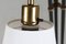 3-Armed Floor Lamp in Brass and Black Lacquered Metal in the Style of Josef Frank, 1950s, Image 6