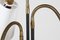 3-armige Stehlampe aus Messing & Schwarz Lackiertem Metall im Stil von Josef Frank, 1950er 4