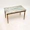 French Gilt Wood and Marble Top Coffee Table, 1950 1