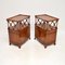 Antique Yew Side Cabinets, 1920, Set of 2 3