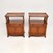 Antique Yew Side Cabinets, 1920, Set of 2 2