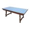 Vintage Spanish Wooden Dining Table with Manises Tiles, Image 1