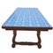 Vintage Spanish Wooden Dining Table with Manises Tiles, Image 2