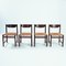 Oak Rush Chairs in Style of Vico Magistretti, Set of 4 2