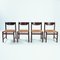 Oak Rush Chairs in Style of Vico Magistretti, Set of 4, Image 2