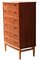 Danish Teak Chest of Drawers with Arched Front, 1960s 6