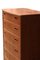 Danish Teak Chest of Drawers with Arched Front, 1960s, Image 7