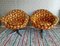 Mid-Century Metal and Fabric Swivel Chairs, 1960s, Set of 2, Image 1