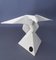 Weiße Origami Adlerskulptur aus Keramik von Guy Legrand 9