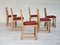 Danish Dining Chairs in Furniture Wool, 1970s, Set of 6 17
