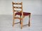 Danish Dining Chairs in Furniture Wool, 1970s, Set of 6 5