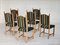 Danish Dining Chairs in Furniture Wool, 1970s, Set of 6 10