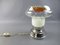 Lámpara de mesa hongo de cristal de Murano de Mazzega, años 60, Imagen 1