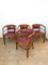 Art Deco Wooden Cockpit Chairs, Italy, 1940s, Set of 4, Image 3