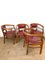 Art Deco Wooden Cockpit Chairs, Italy, 1940s, Set of 4 2