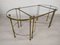 Gold-Plated Brass Ringed Side Tables, 1950s, Set of 3, Image 7