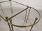 Gold-Plated Brass Ringed Side Tables, 1950s, Set of 3, Image 18