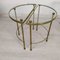 Gold-Plated Brass Ringed Side Tables, 1950s, Set of 3 20