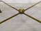 Gold-Plated Brass Ringed Side Tables, 1950s, Set of 3, Image 12