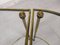 Gold-Plated Brass Ringed Side Tables, 1950s, Set of 3 11