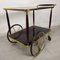 Vintage Brass Service Trolley, 1950s 9