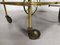 Vintage Brass Service Trolley, 1950s, Image 14