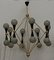 Murano Glass and Brass Grey and Black Chandelier, 2000 4