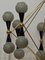 Murano Glass and Brass Grey and Black Chandelier, 2000, Image 3