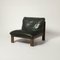 Sling Chair in Wood and Green Leather, Germany, 1970s, Image 3