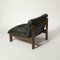 Sling Chair aus Holz & Grünem Leder, Deutschland, 1970er 4