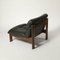 Sling Chair in Wood and Green Leather, Germany, 1970s 4